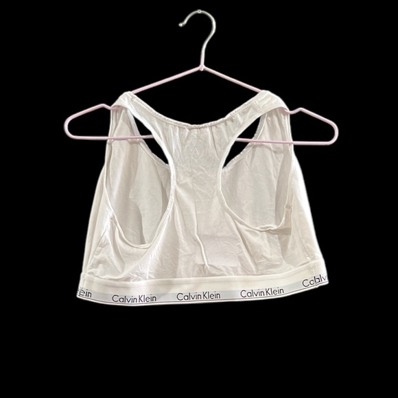 Calvin Klein White Racerback Bra - Size 2X - Picture 2 of 4